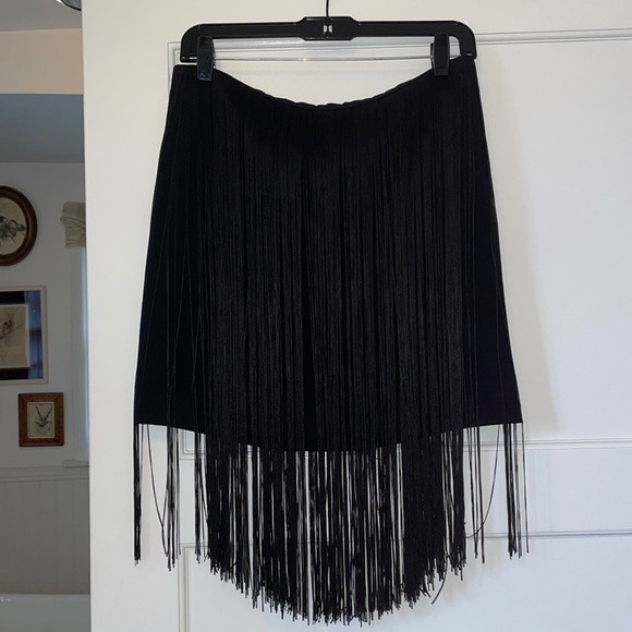 RAG AND BONE FRINGE MINI SKIRT - Picture 1 of 3